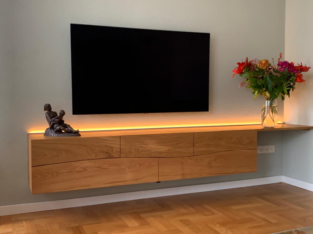 Dressoir live-edge eiken