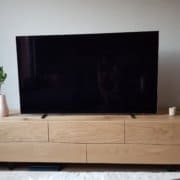 eiken houten live edge tv meubel