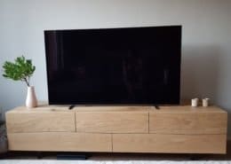 eiken houten live edge tv meubel