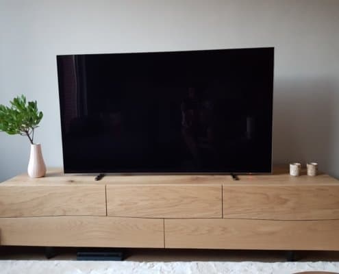 eiken houten live edge tv meubel