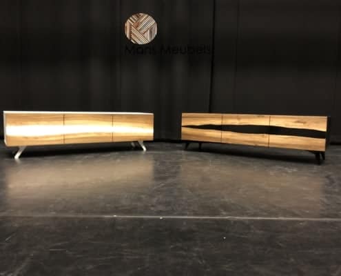 Epoxy tv meubel zwart epoxy